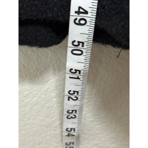 Pendleton Vintage 100% Virgin Wool Long Trench Coat Black Made in USA Size 14 - Picture 9 of 9